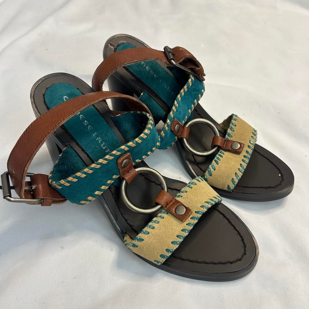 Y2k Deadstock Chinese Laundry O-Ring Leather Heels